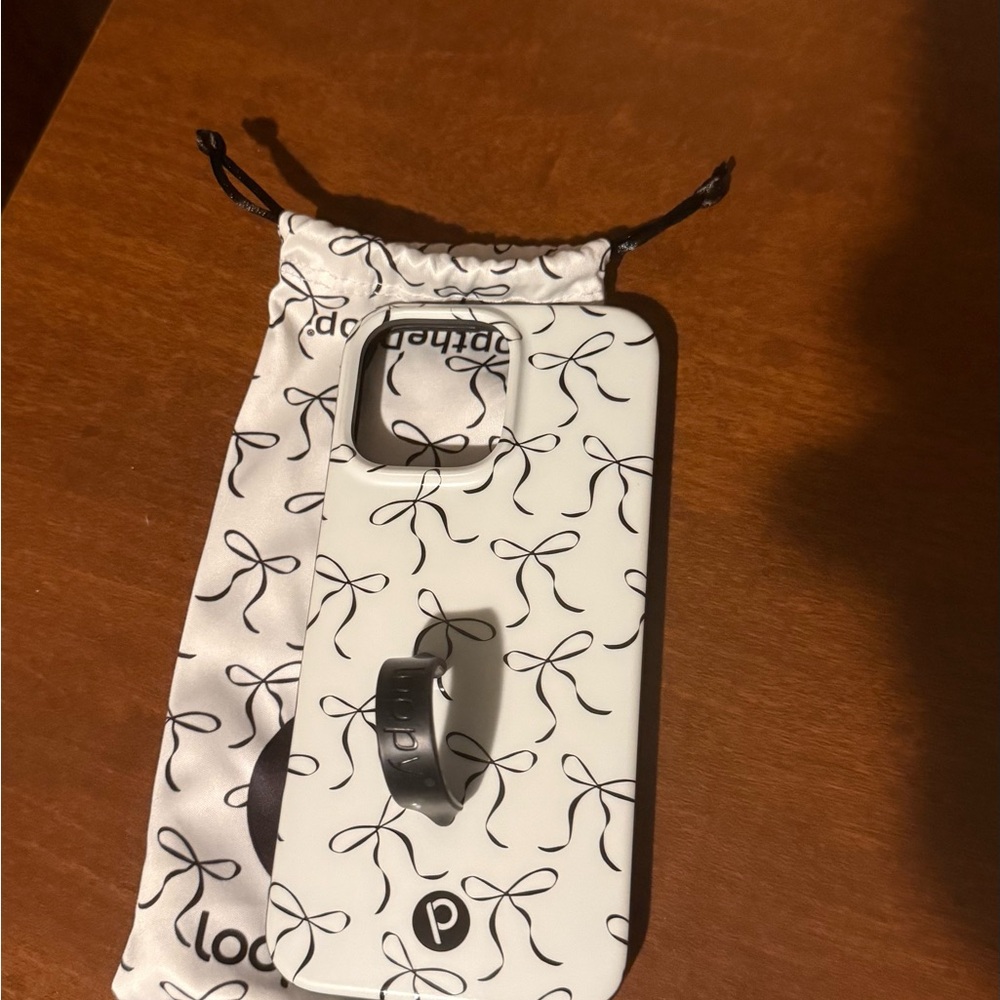 Loopy Case Black and White Bow Phone Case